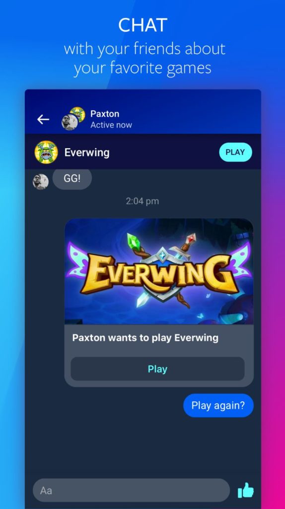 facebook gaming app